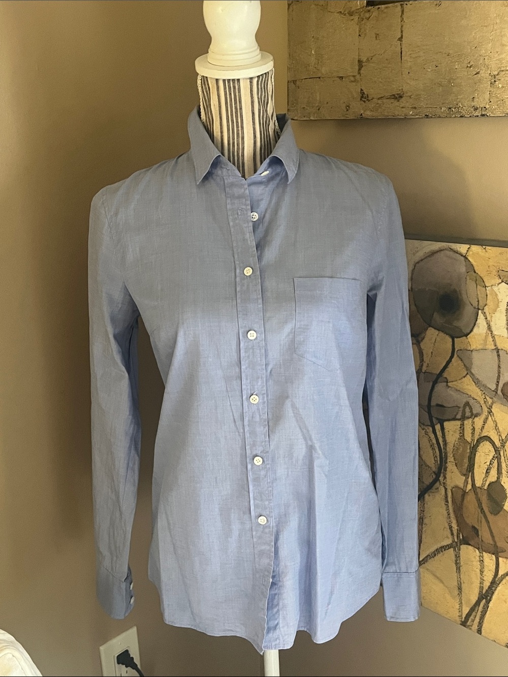 J Crew ladies boy style blouse sz 4